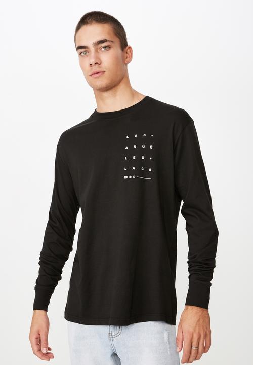 Cotton On - Tbar long sleeve tee - black