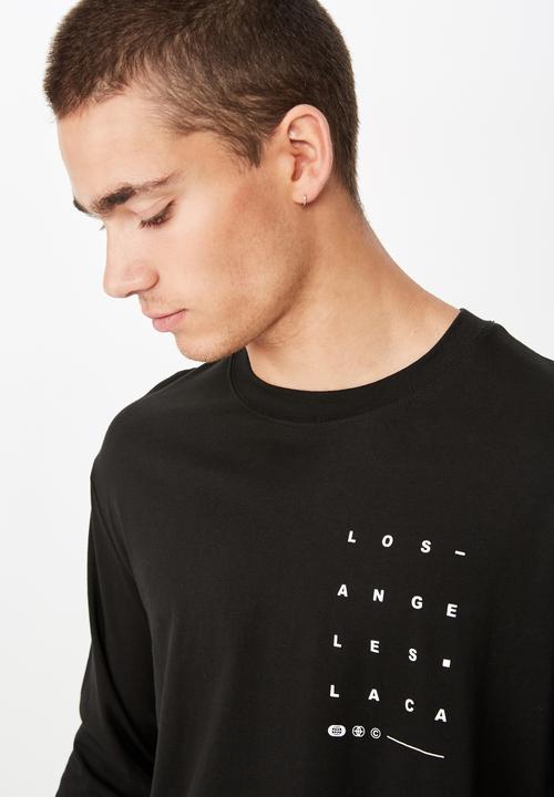 Cotton On - Tbar long sleeve tee - black