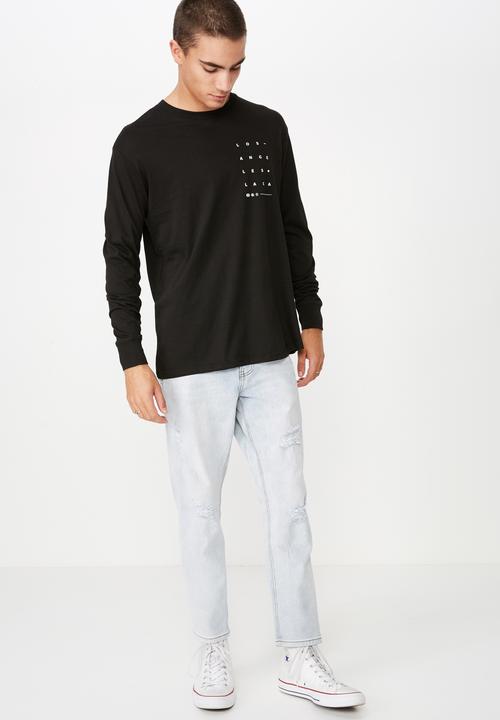 Cotton On - Tbar long sleeve tee - black
