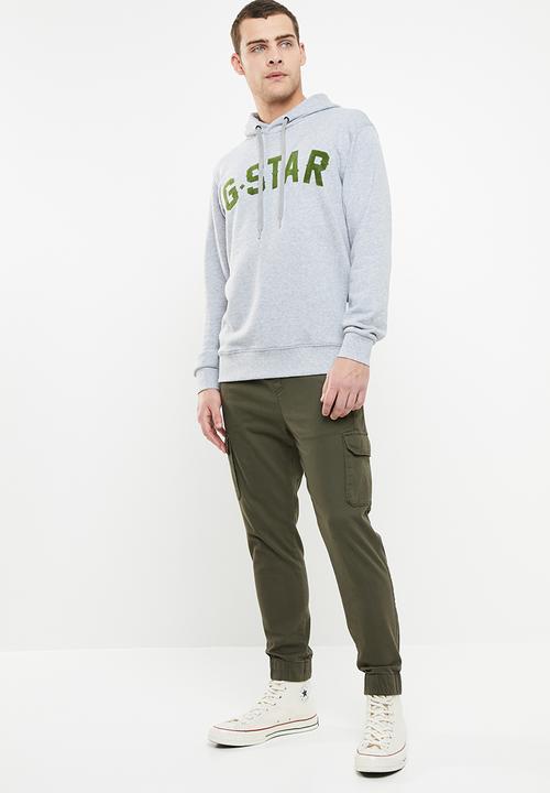 G-STAR - Halgen hooded sweater - grey