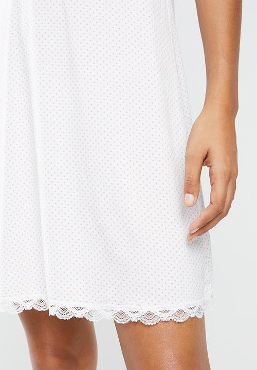 DORINA - Romy dress - white & pink 