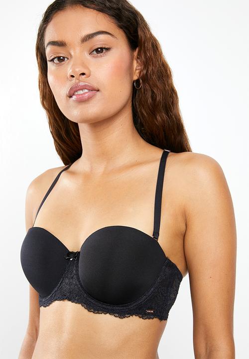DORINA - Valentina balcony bra - black 
