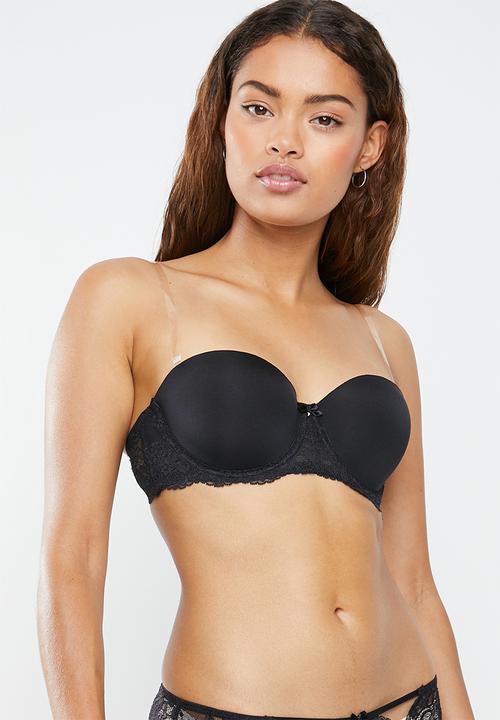 DORINA - Valentina balcony bra - black 