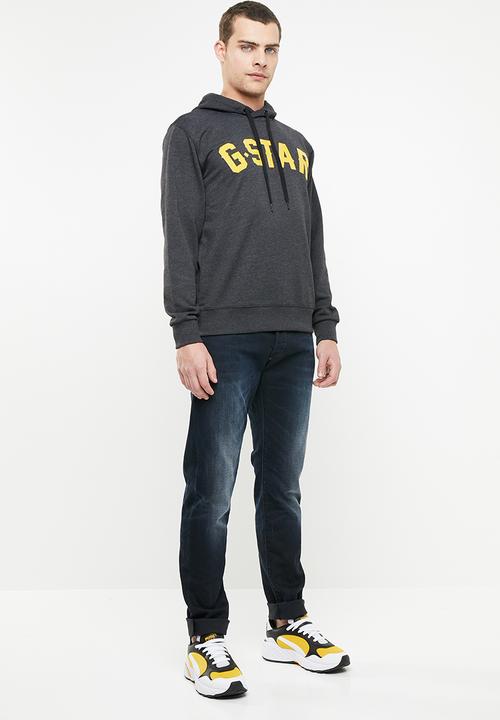 G-STAR - Halgen hoodedsweater - black