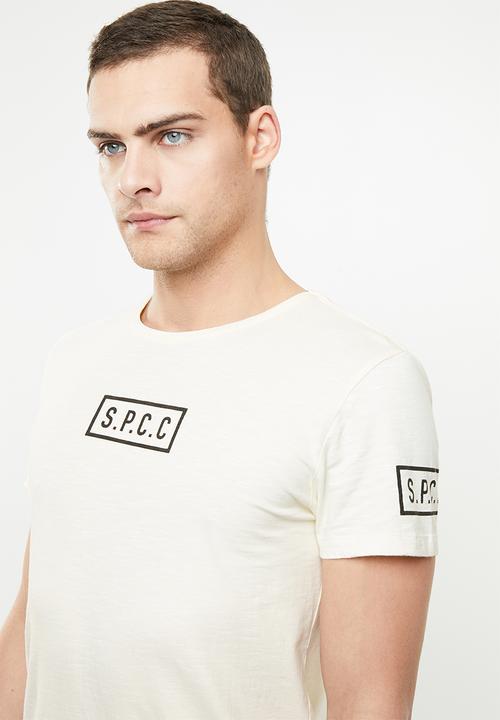 S.P.C.C - Falcon short sleeve tee - cream