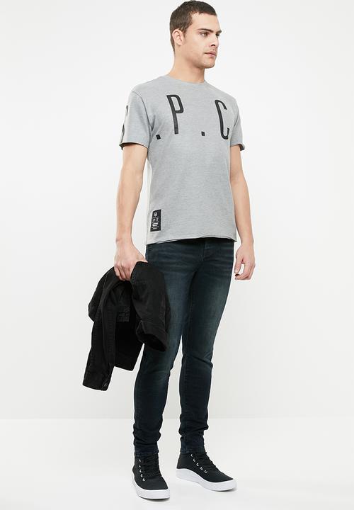S.P.C.C - Oversized pique tee - grey