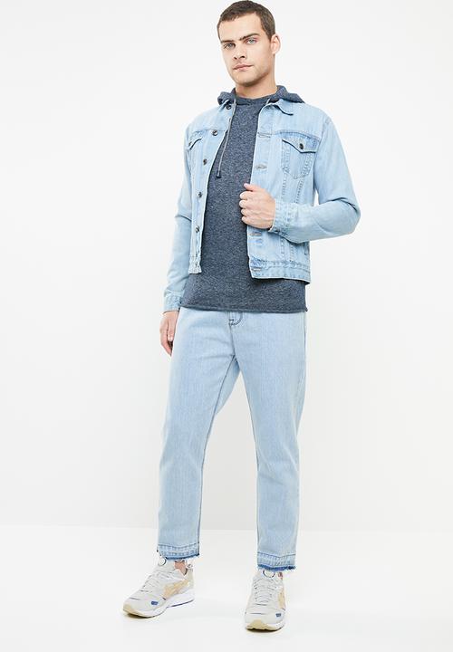 Only & Sons - Alexo 12 raglan hooded knit - blue
