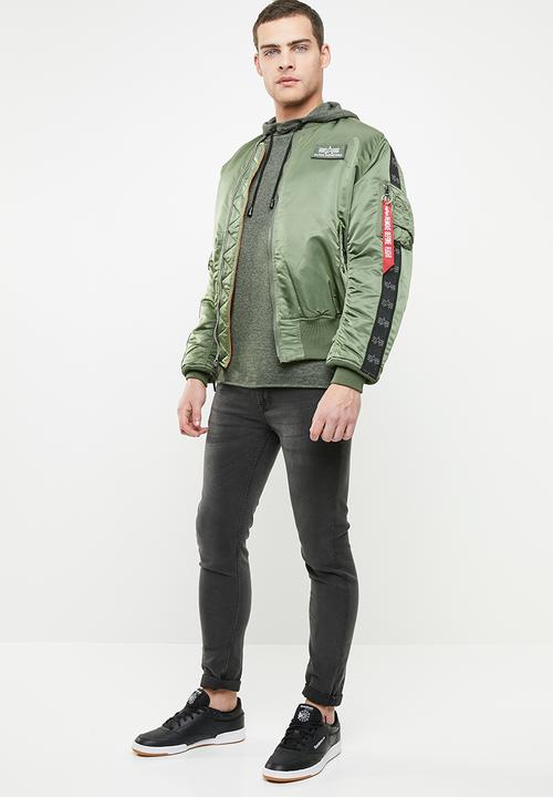Alpha Industries - Ma-1 tape sa reversable jacket - green