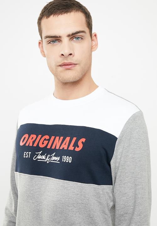 Jack & Jones - Shakedown crew neck sweat - multi