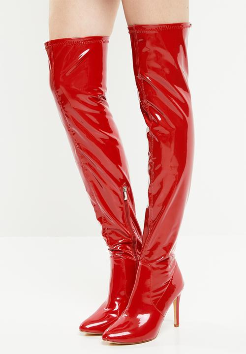 Miss Black - Belle 5 boot - red