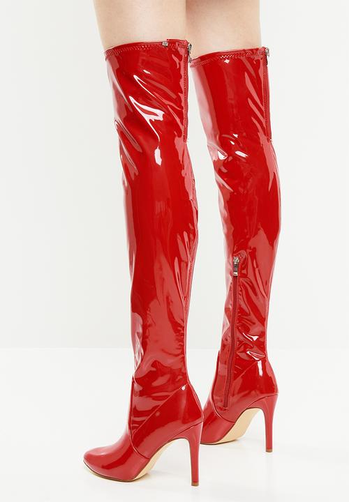 Miss Black - Belle 5 boot - red