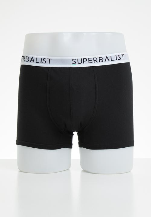 Superbalist - 3-pack jersey boxer briefs - black