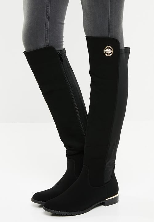 Miss Black - Over the knee boot - black
