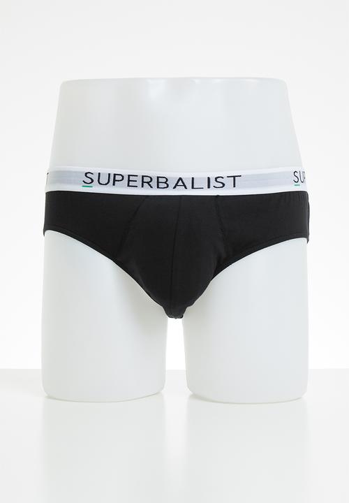 Superbalist - 3-pack jersey briefs - black