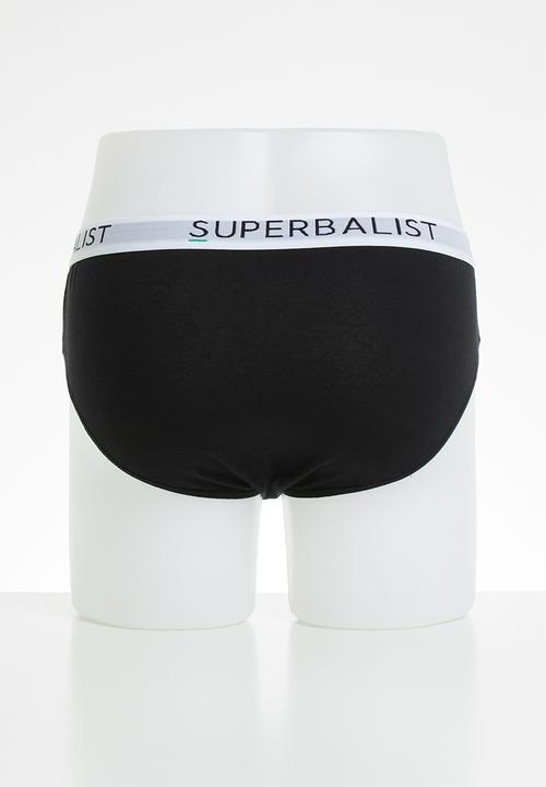 Superbalist - 3-pack jersey briefs - black