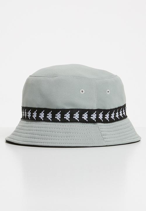 black kappa bucket hat