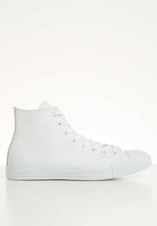 Converse - Chuck taylor all star leather - hi - white monochrome 