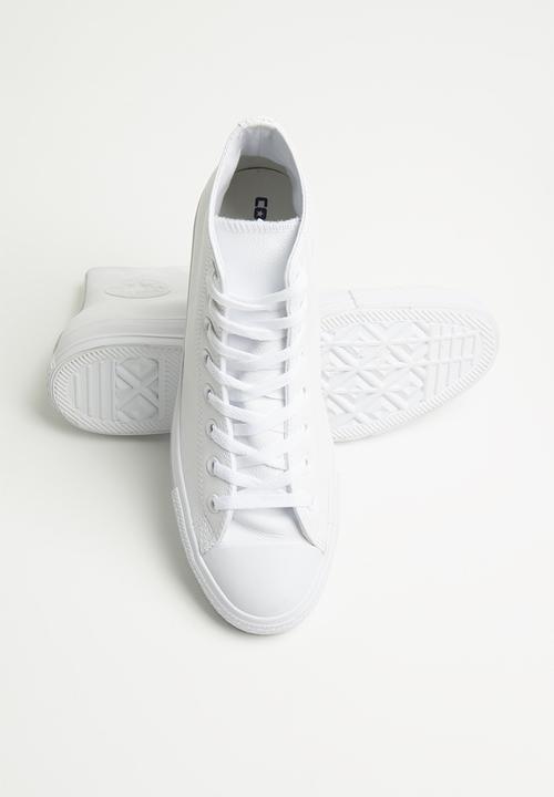 converse chuck taylor all star leather high top 1t406 white