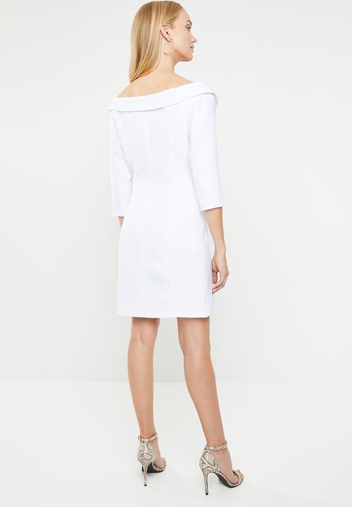STYLE REPUBLIC - Double breasted blazer dress - white