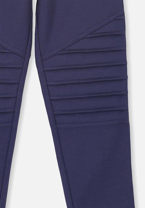Cotton On - Delevigne pant - navy & silver