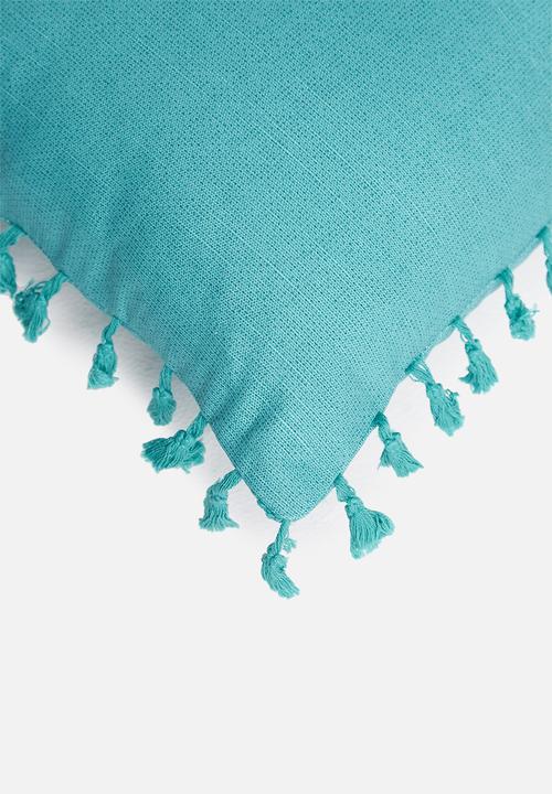 Sixth Floor - Lula cushion cover - pagoda blue