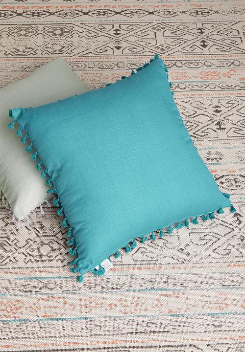 Sixth Floor - Lula cushion cover - pagoda blue