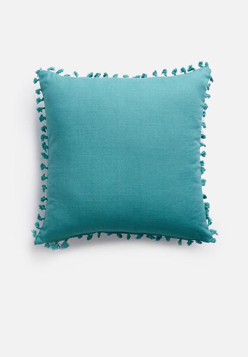 Sixth Floor - Lula cushion cover - pagoda blue