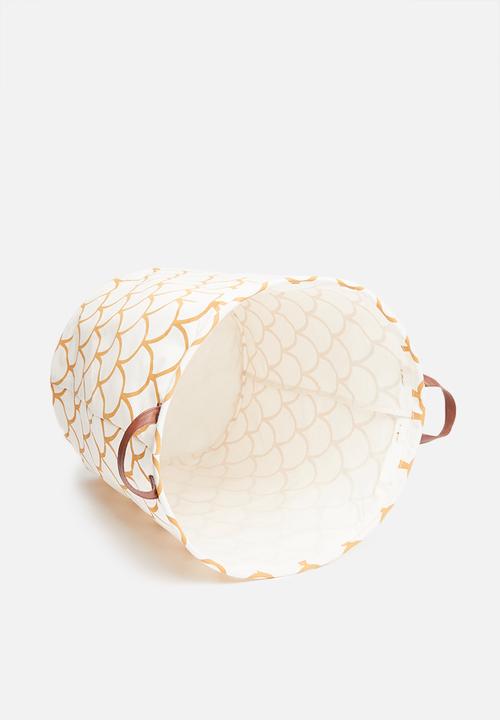Sixth Floor - Shell laundry basket - yellow
