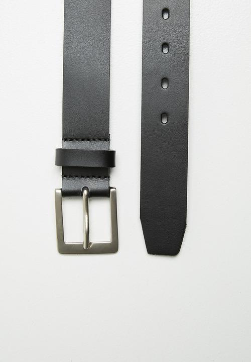Superbalist - Ted smart leather belt - black