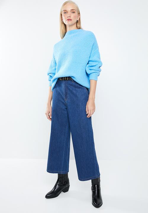 MANGO - Oversized chunky knit - blue
