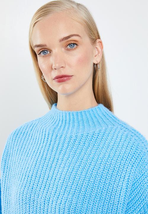 MANGO - Oversized chunky knit - blue