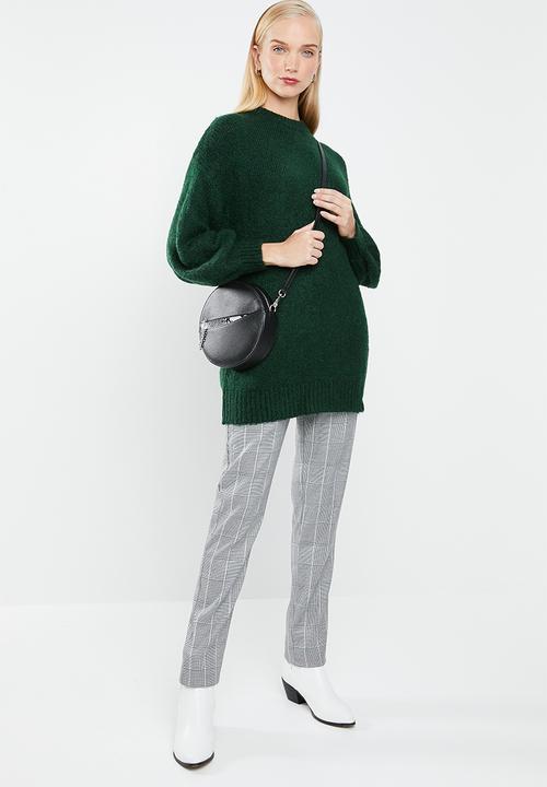 MANGO - Long line knit - green