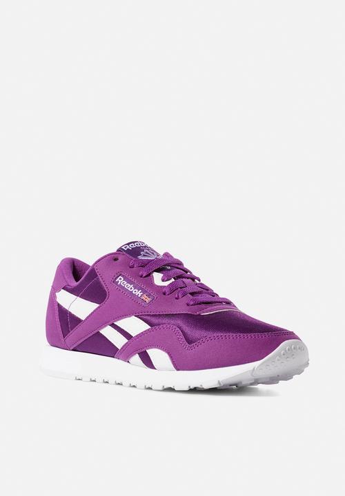 Reebok - Cl nylon colour - colour-aubergine/white