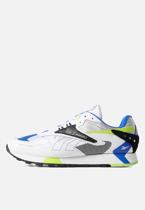 Reebok Classic - Cl lthr ati 90s - white/black/neon lime/crushed cobalt