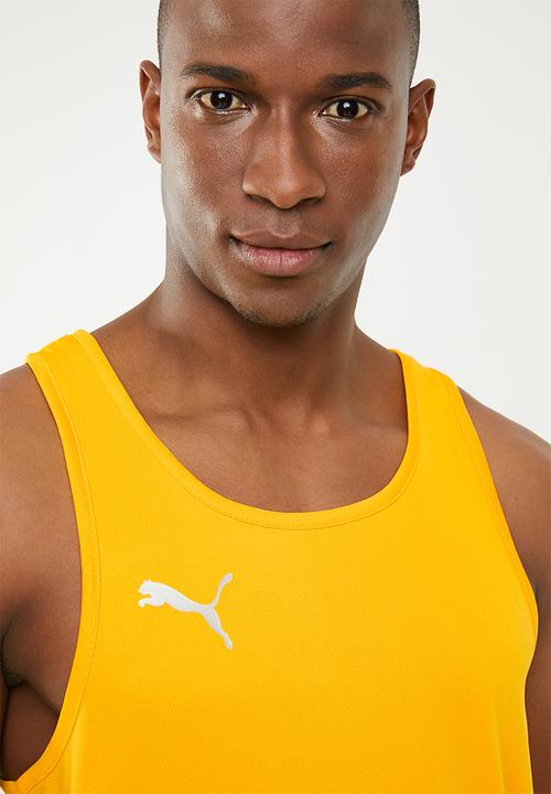 PUMA - Forever faster cotton singlet - yellow