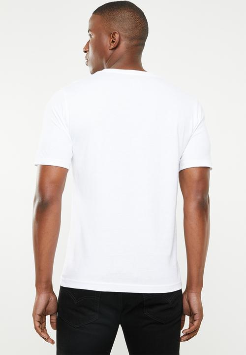 New Balance  - Essentials stacked logo tee - white