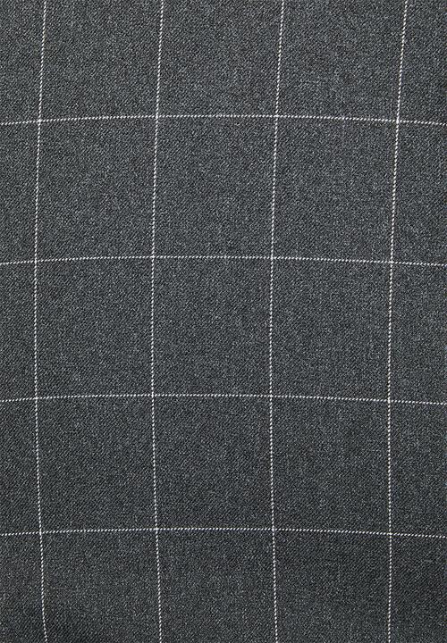 MANGO - Long check jumpsuit - grey