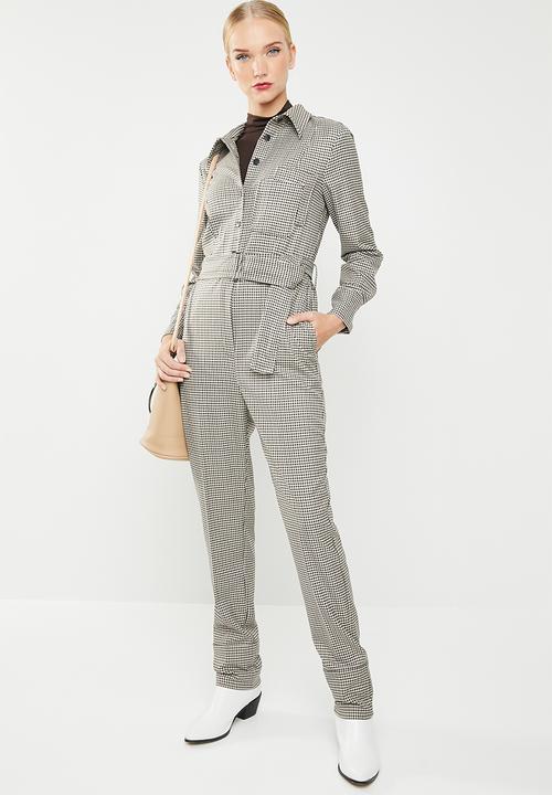 MANGO - Gingham check jumpsuit - multi