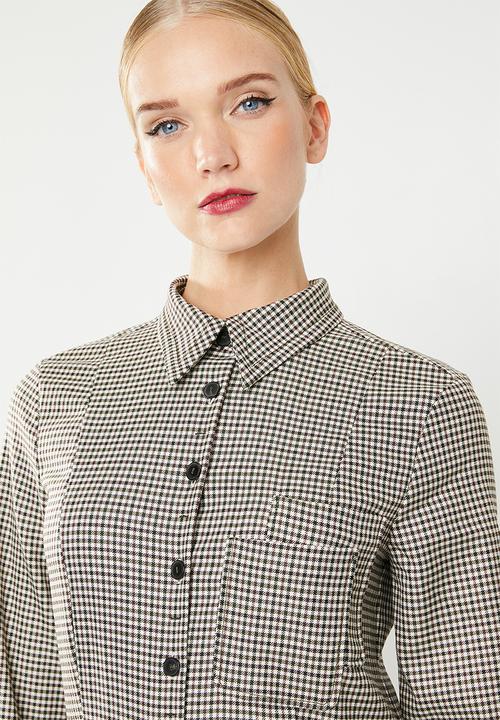 MANGO - Gingham check jumpsuit - multi