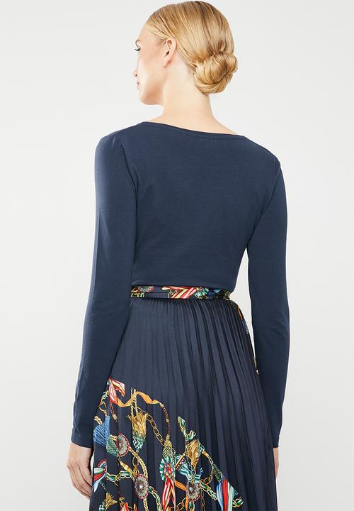 MANGO - Long sleeve T-shirt - navy