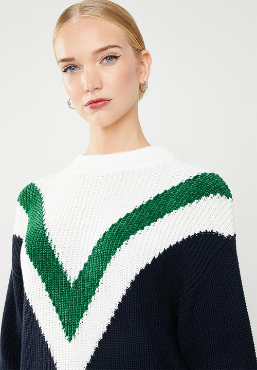 MANGO - Tricolour knit - multi