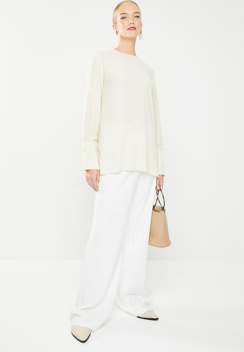 MANGO - Shoulder button blouse - neutral