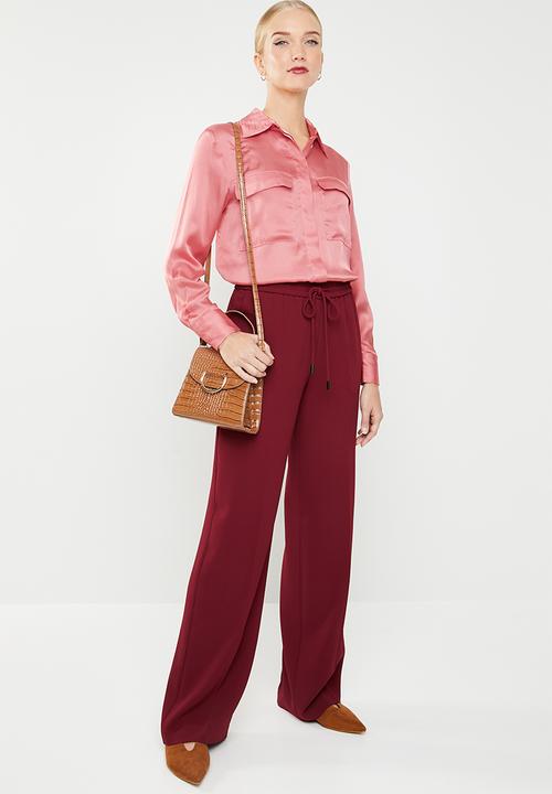MANGO - Satin blouse - pink