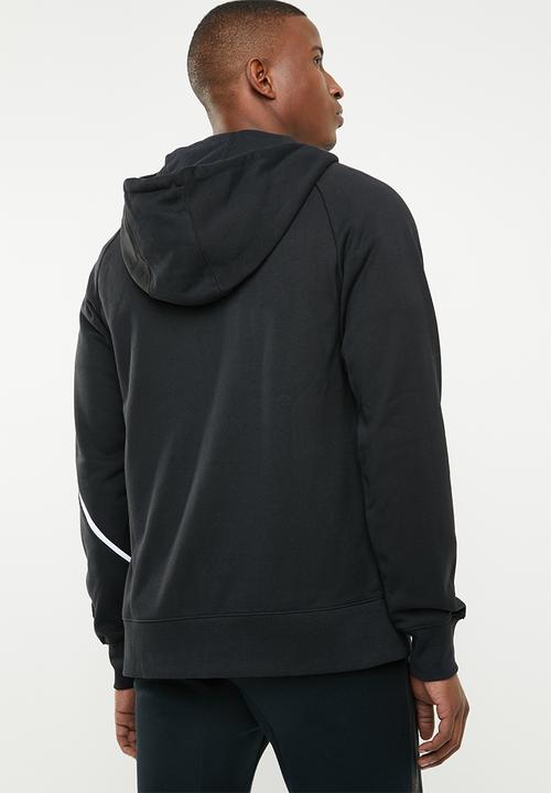 Nike - Nsw hbr full-zip hoodie - black & white