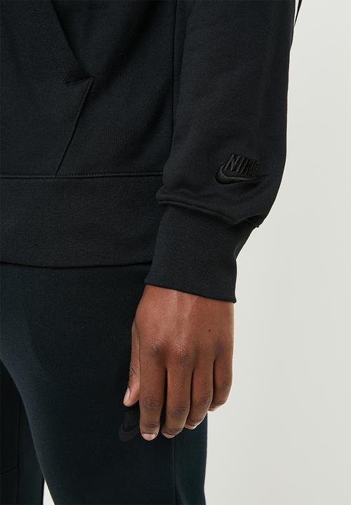 Nike - Nsw hbr full-zip hoodie - black & white
