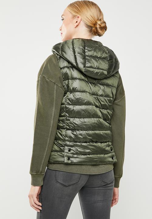 MANGO - Detachable hooded gilet - khaki