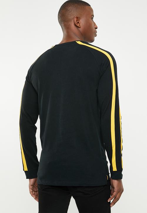 Jack & Jones - Anton long sleeve crew neck top - black