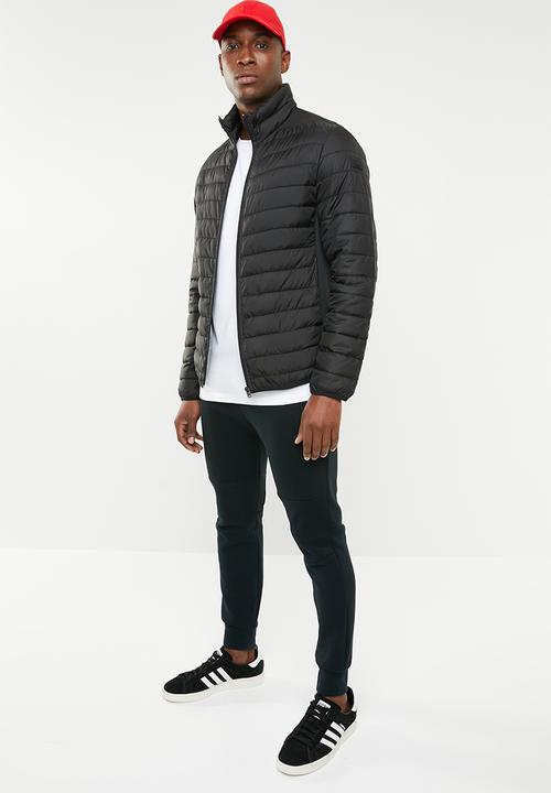 Jack & Jones - Chicago puffer jacket - black