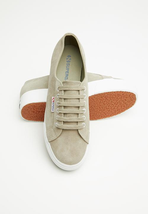 SUPERGA - 2790 Full suede flatform wedge - beige sand
