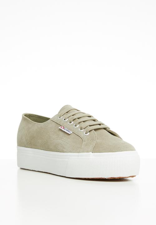 SUPERGA - 2790 Full suede flatform wedge - beige sand